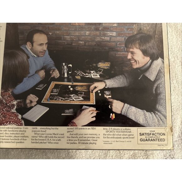 Sports Yesteryear The Number One Sports Trivia Game In America 1977 - NEW SEALED - Picture 4 of 9